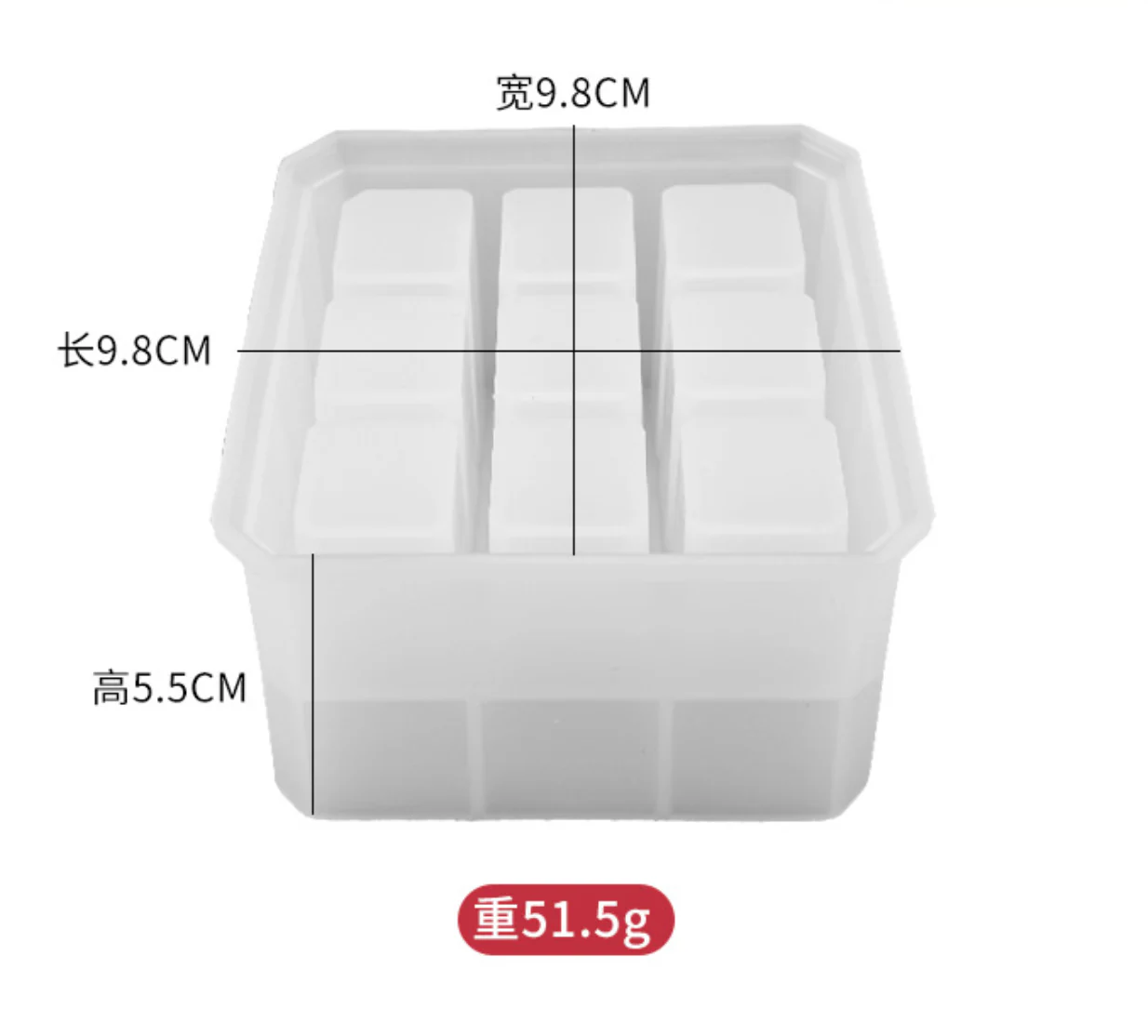 Pen Holder Silicone Mold 9 Slots Clearance - Image 3