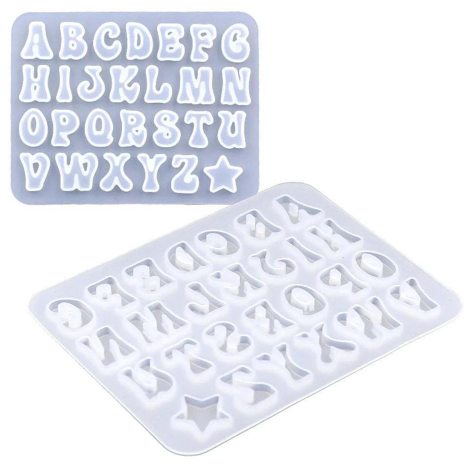 Alphabet & Numbers Silicone Mold Set kit - Image 3