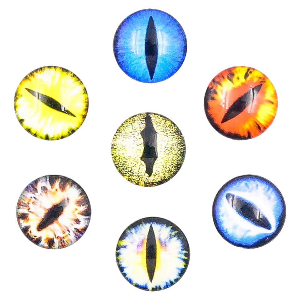 Cat Eyes Glass Cabochons (20 pieces) - Image 3