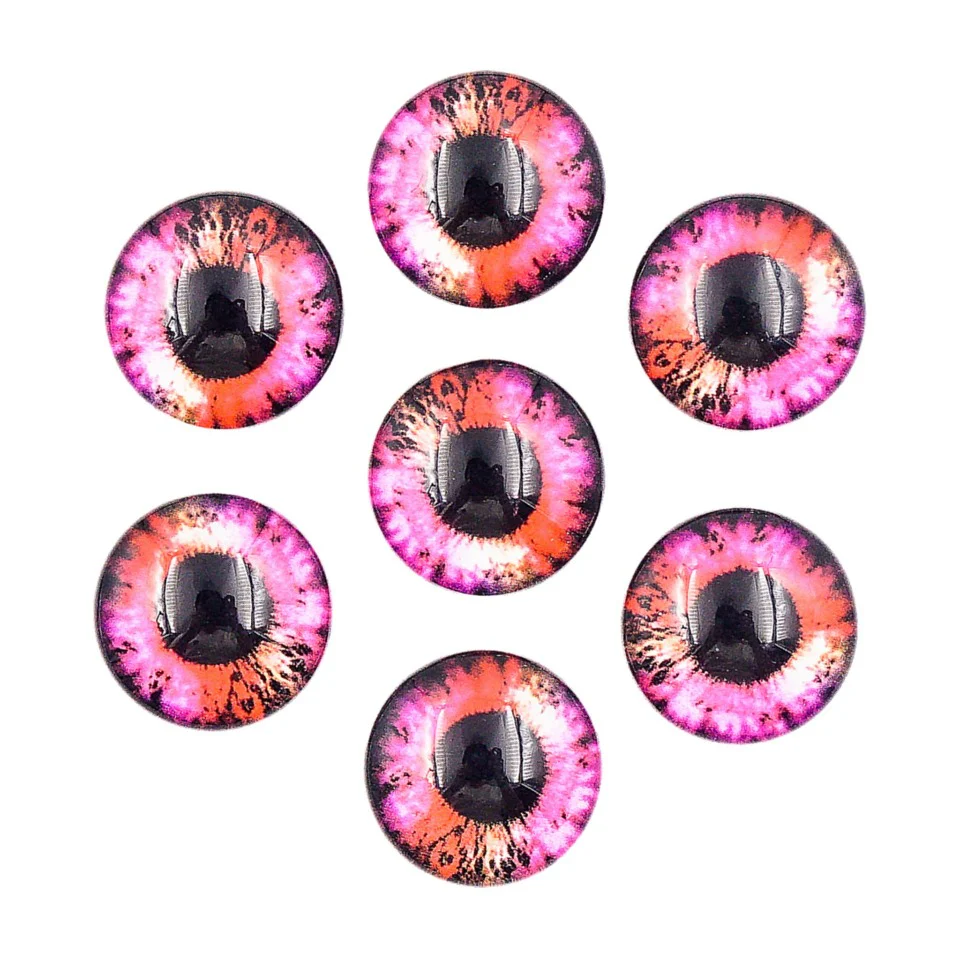 Cat Eyes Glass Cabochons (20 pieces) - Image 5
