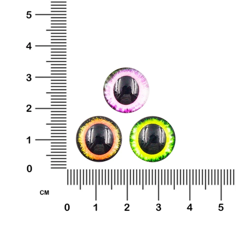 Cat Eyes Glass Cabochons (20 pieces) - Image 6