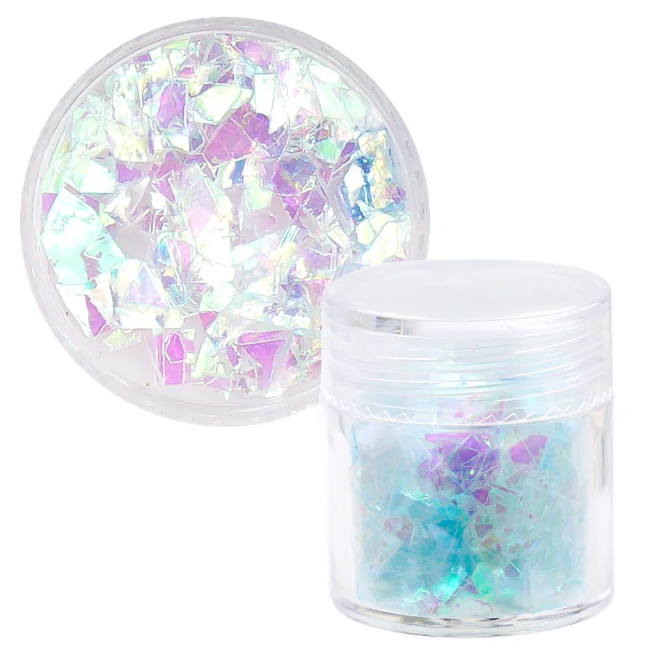 Iridescent Shredded Foil Blue & Pink - Image 3