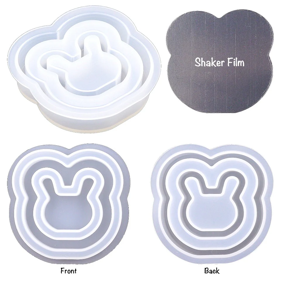 Bunny Shaker Silicone Mold with Films (2 sets) Clearance - Image 3