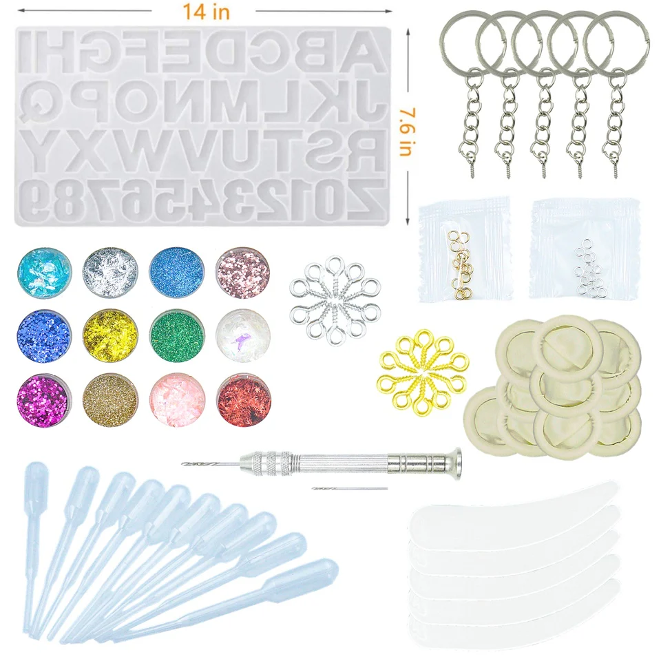 Capped Alphabet Resin Craft Kit (Clearance)