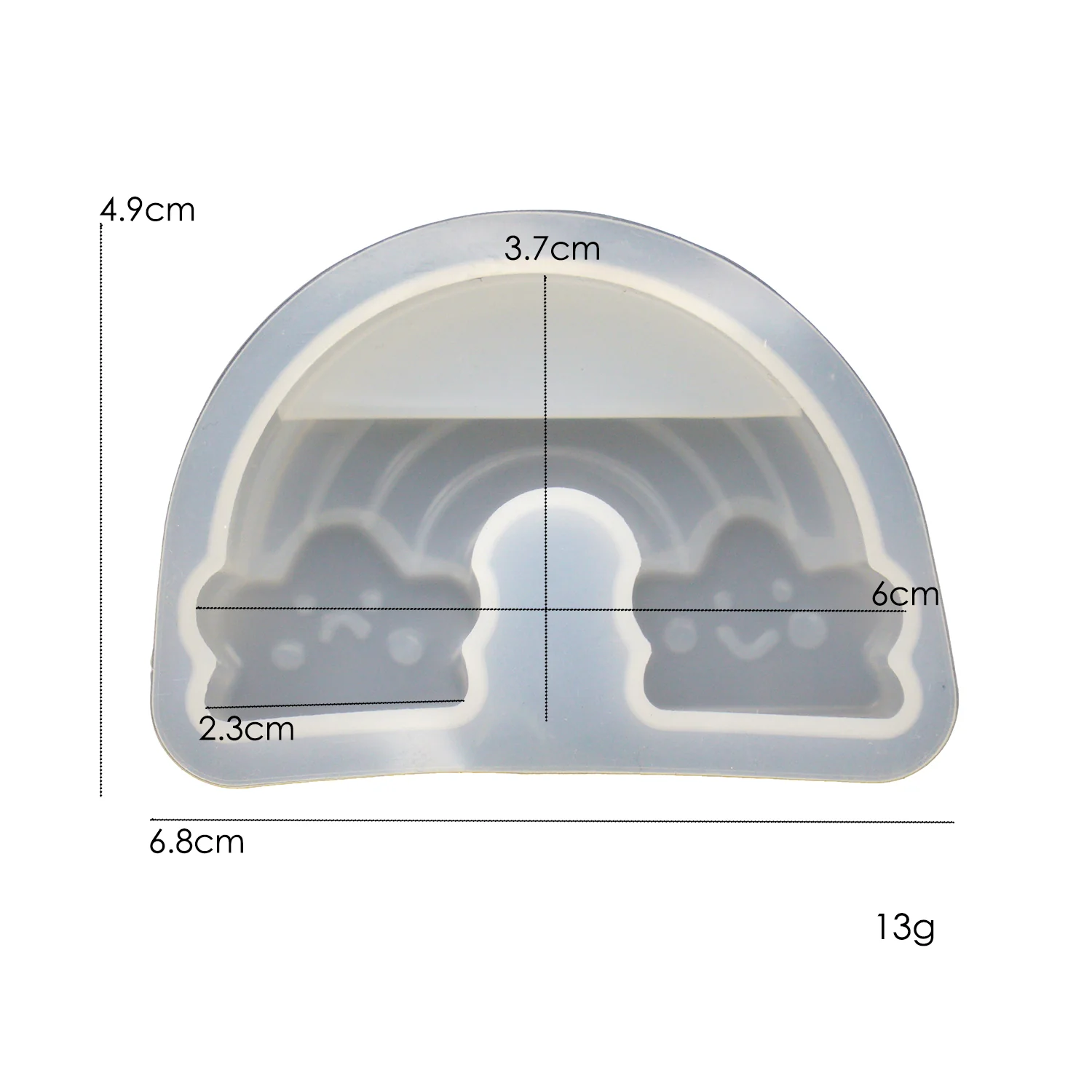 Card Holder Cloud Silicone Mold - Image 3