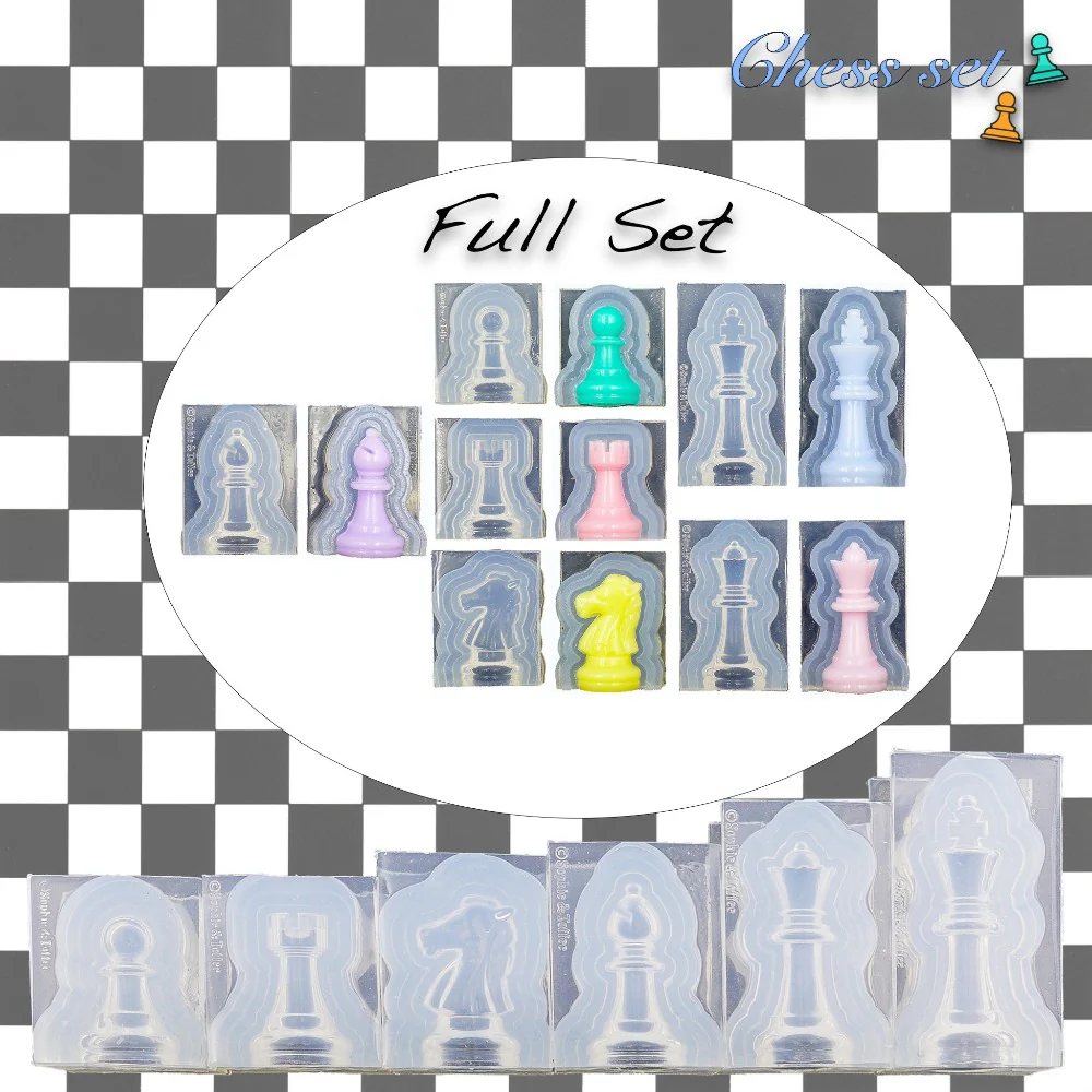 Chess Pieces Game Tokens Silicone Mold - Image 10