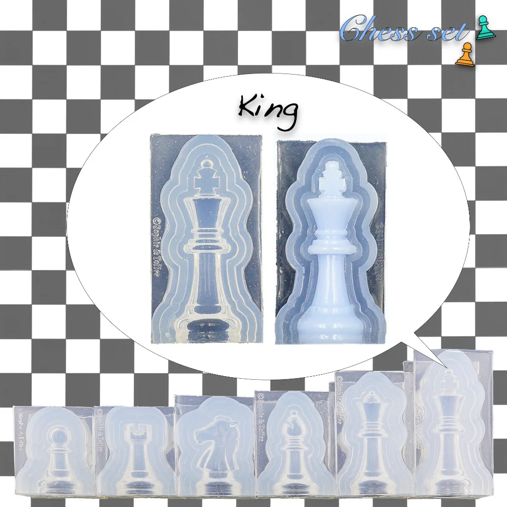 Chess Pieces Game Tokens Silicone Mold - Image 4