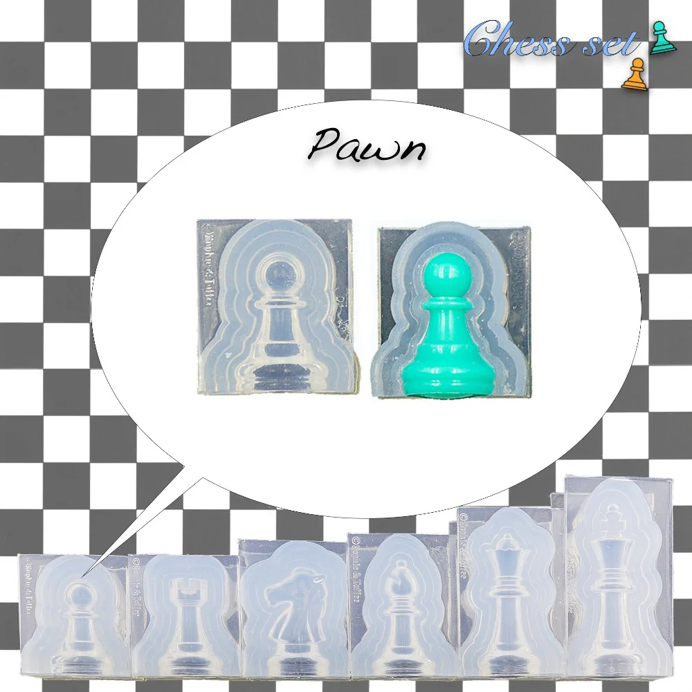 Chess Pieces Game Tokens Silicone Mold - Image 9