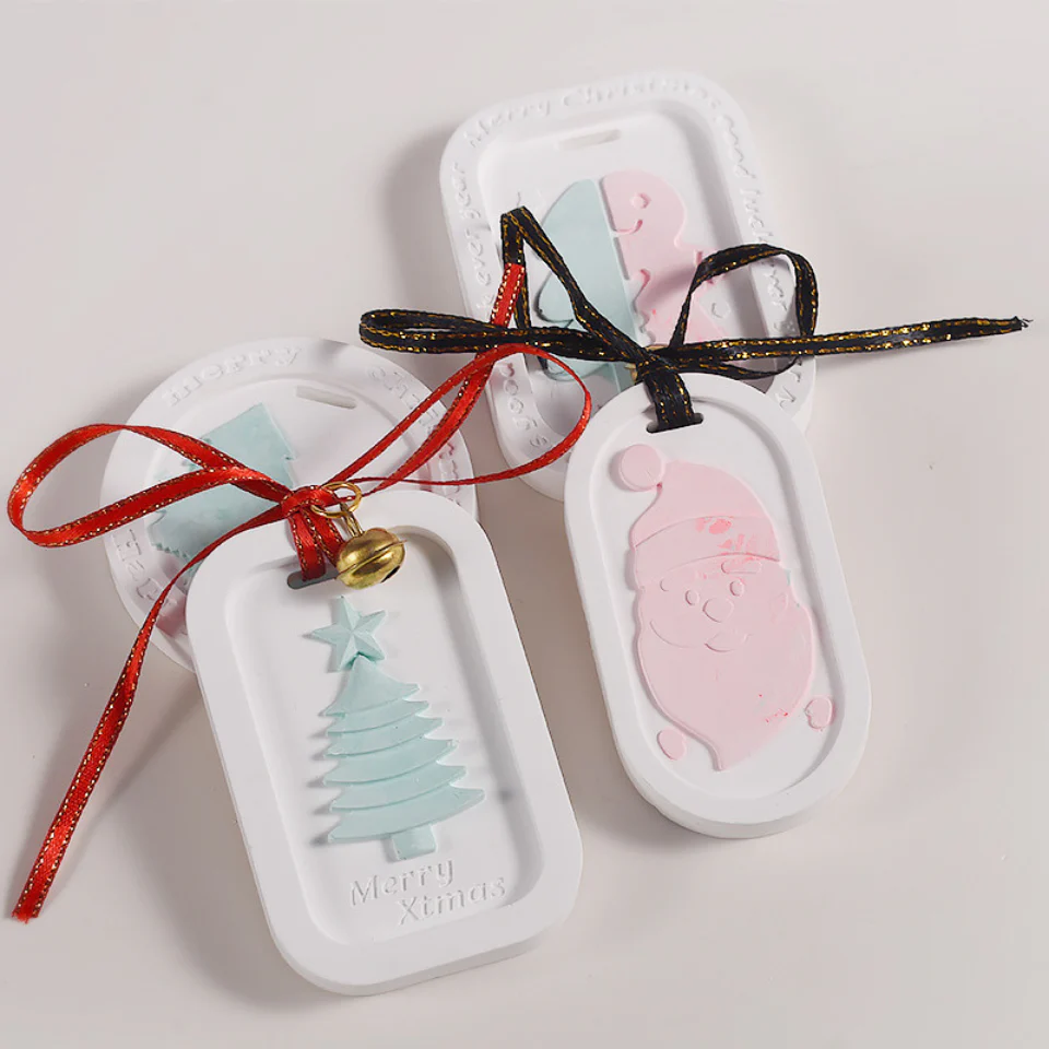 Christmas Theme Tags Silicone Mold set