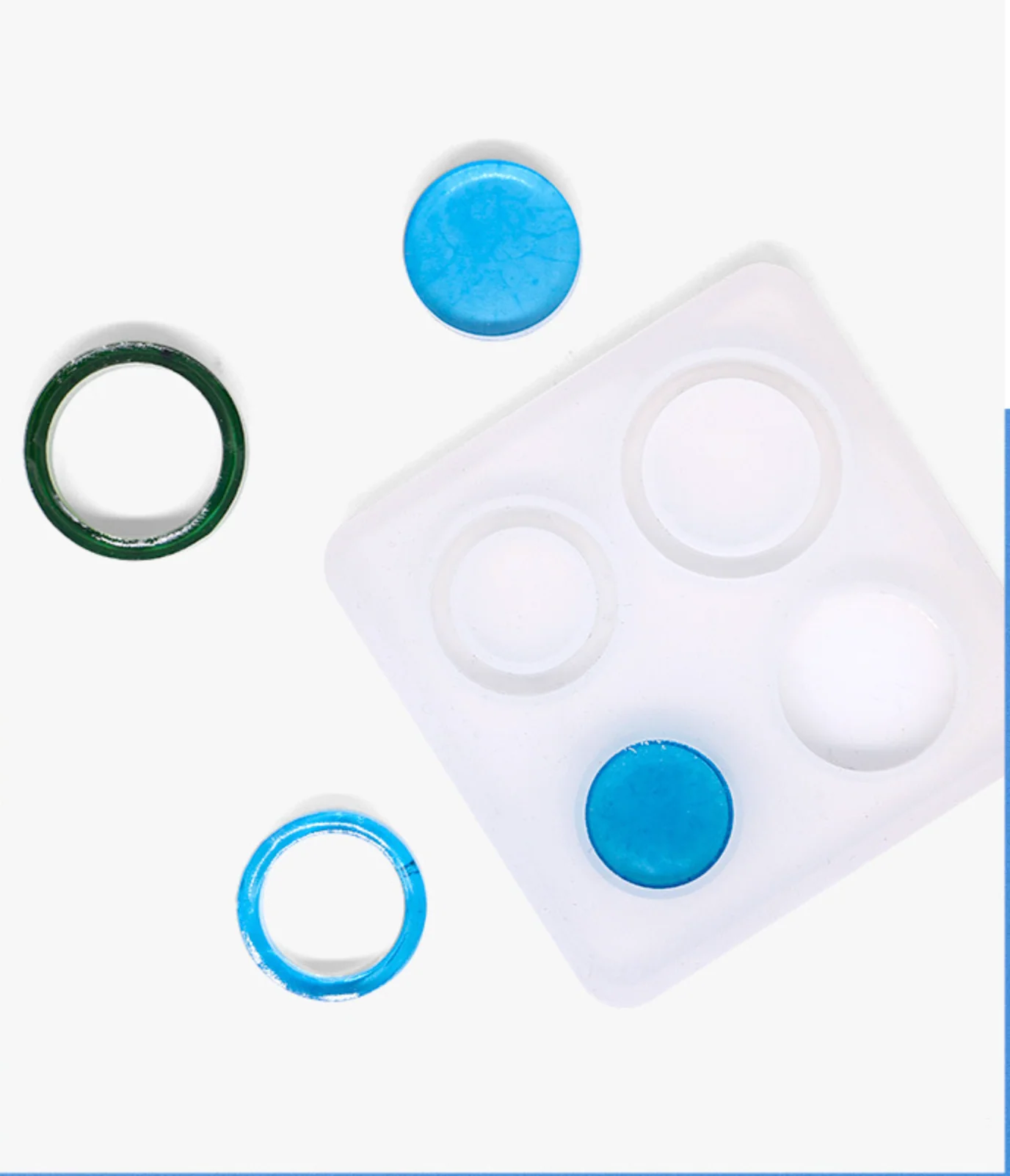Circle and Flat Ring Clear Silicone Mold - Image 5