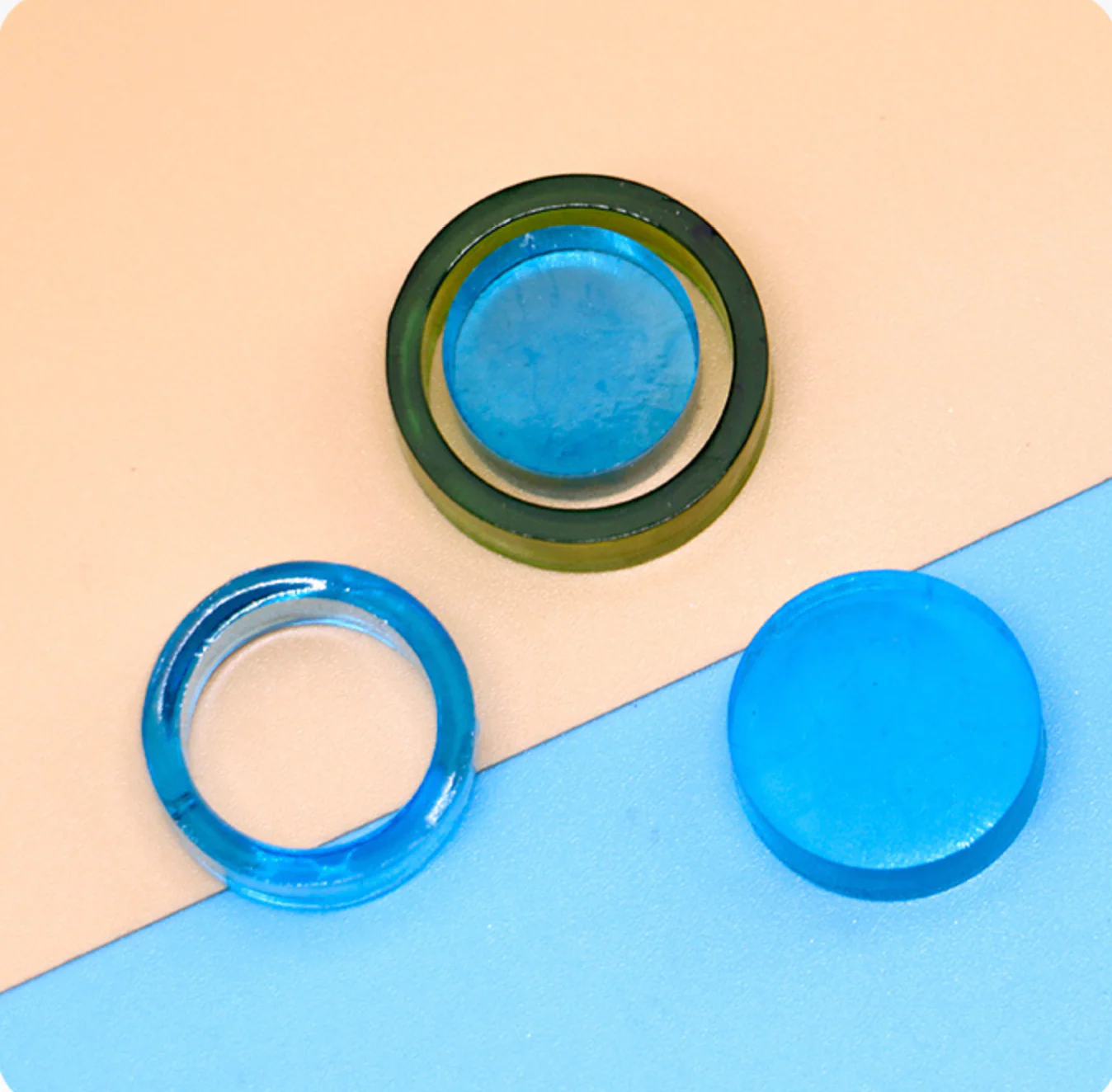 Circle and Flat Ring Clear Silicone Mold - Image 7