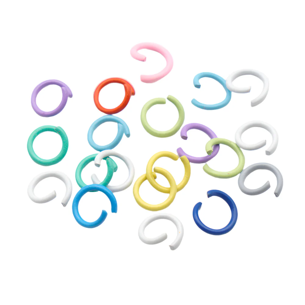 Colorful Screw Eye Pins and Jumprings 40 pieces - Image 2