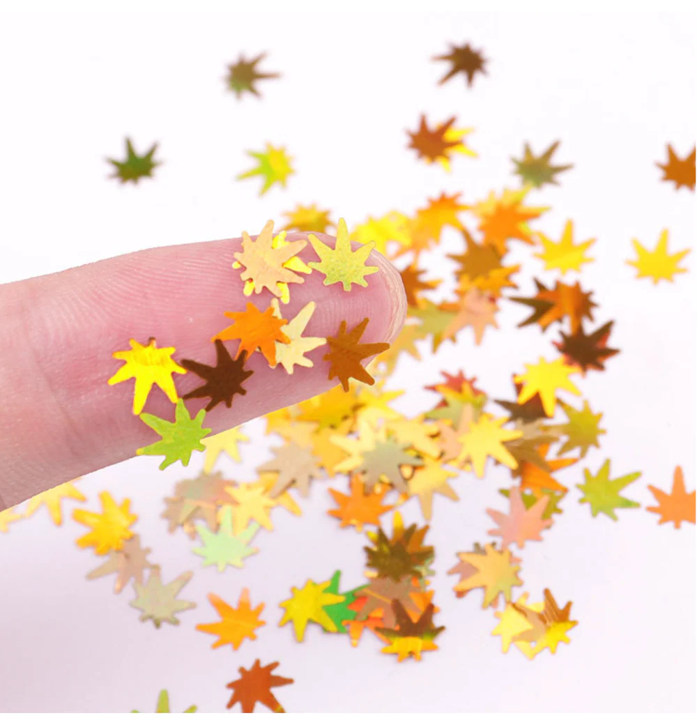 Colorful Maple Leaves Confetti - Image 2