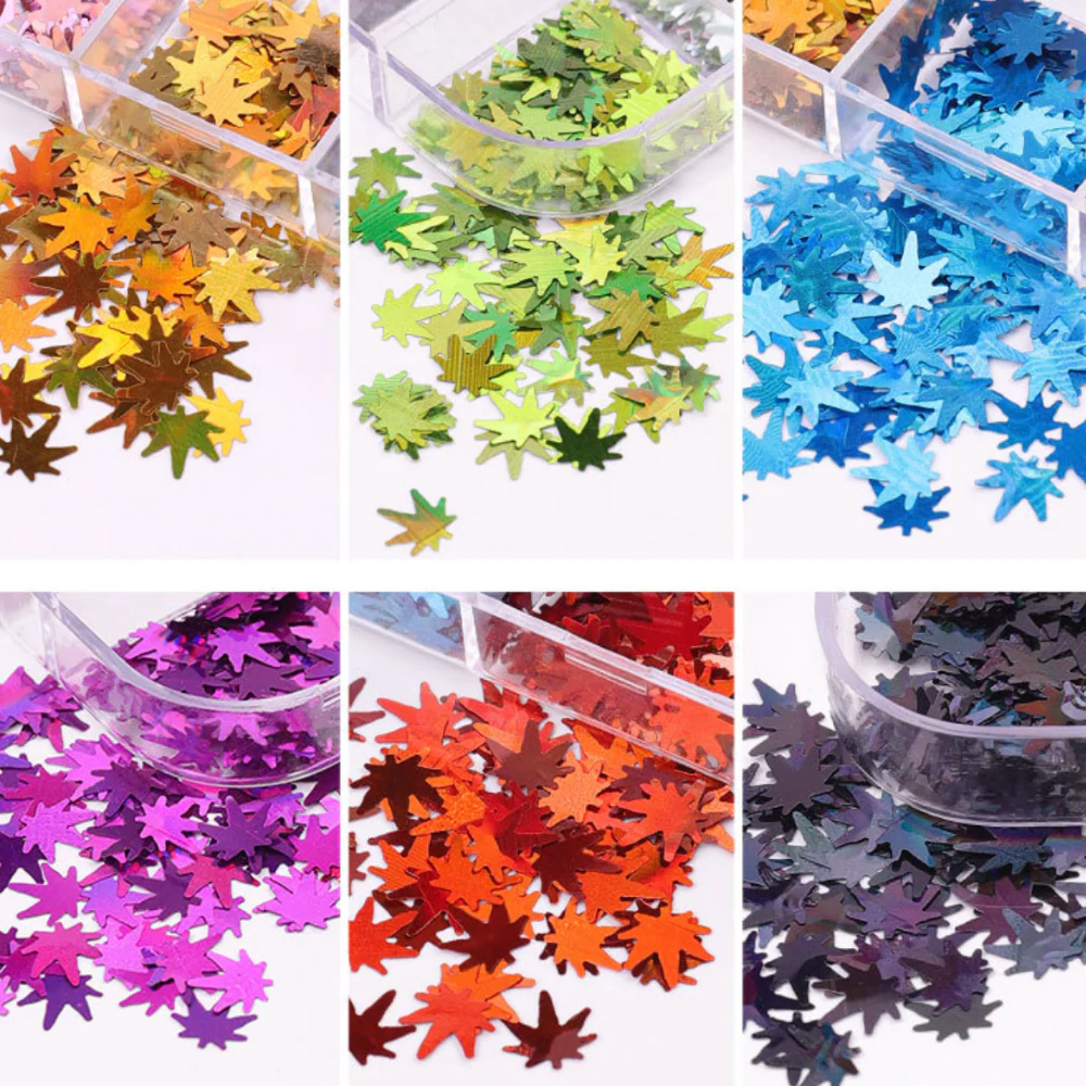 Colorful Maple Leaves Confetti - Image 3