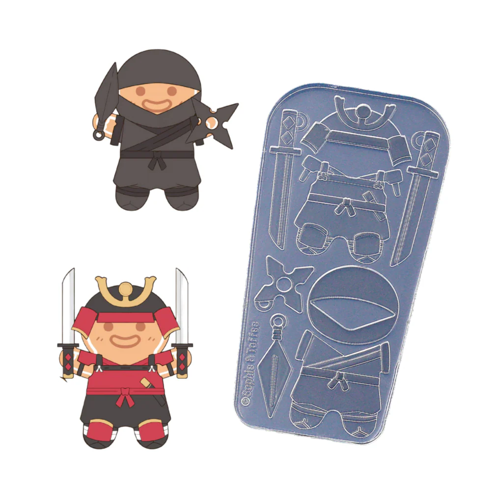 Gingerbread Man Warrior Martial Arts Silicone Molds Clearance - Image 5