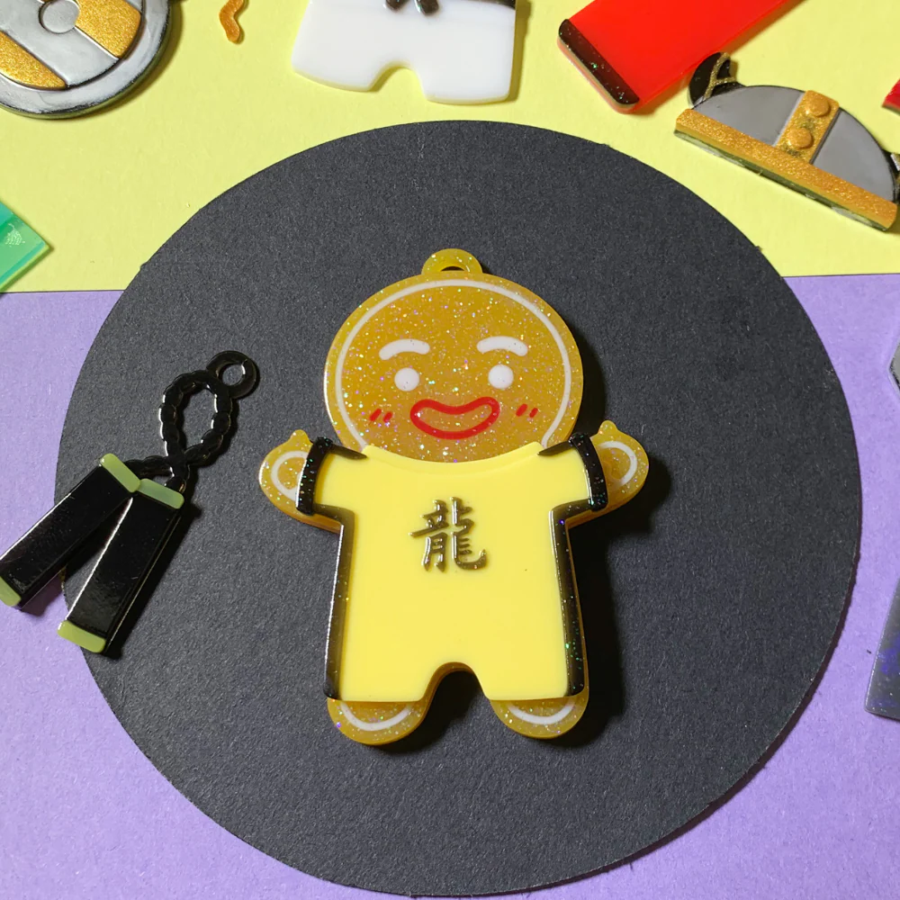 Gingerbread Man Warrior Martial Arts Silicone Molds Clearance - Image 8