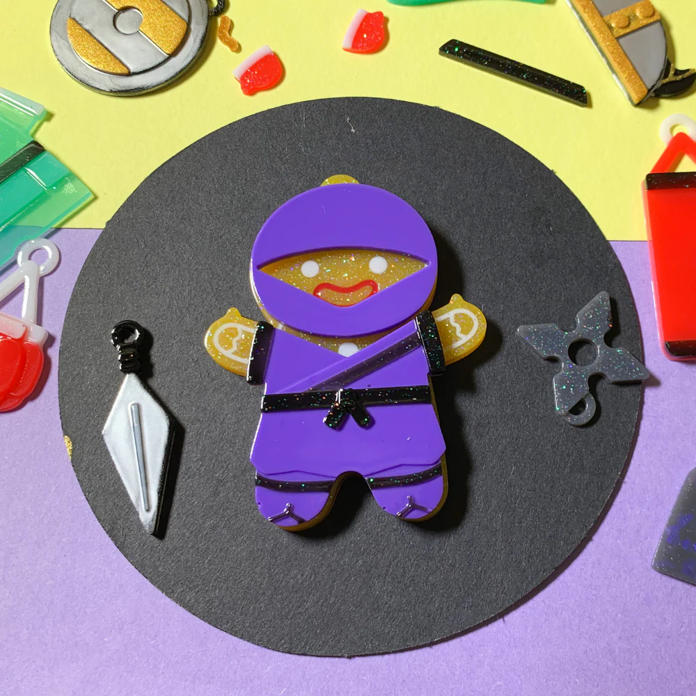 Gingerbread Man Warrior Martial Arts Silicone Molds Clearance - Image 9