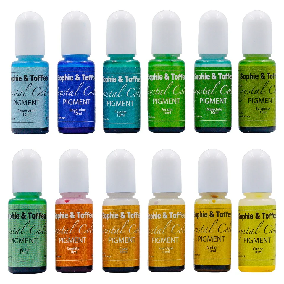 Crystal Color Pigment Dye for Resin Craft 24 colors 10ml - Image 2
