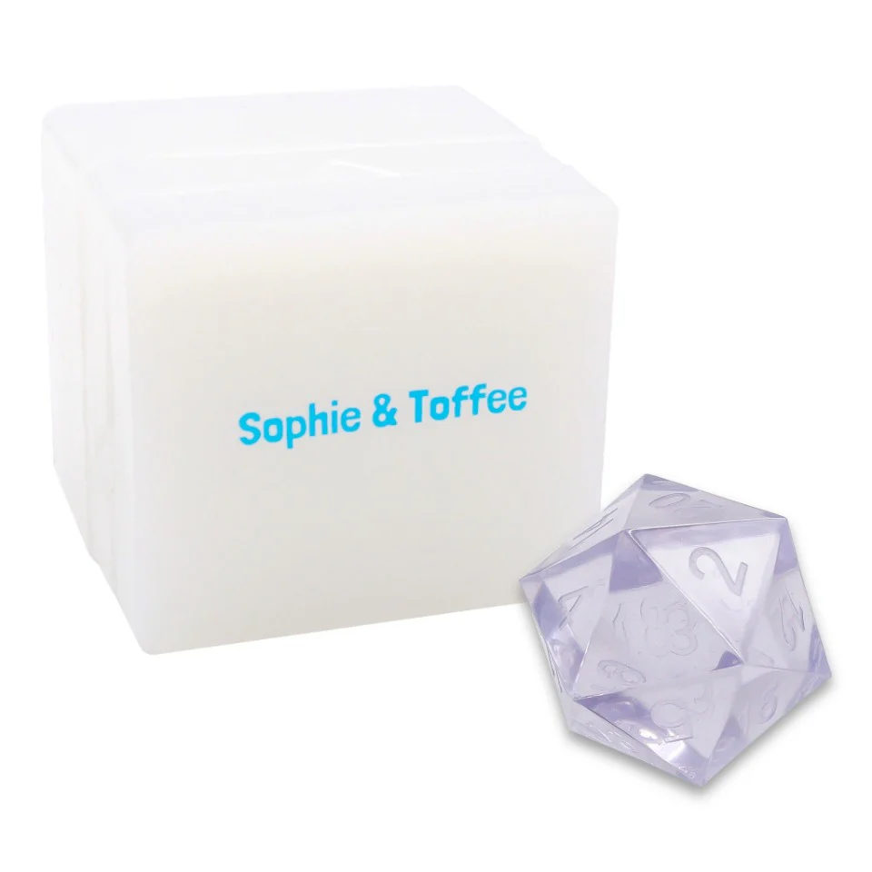 D20 Chunk Dice Exclusive Silicone Mold (55mm)