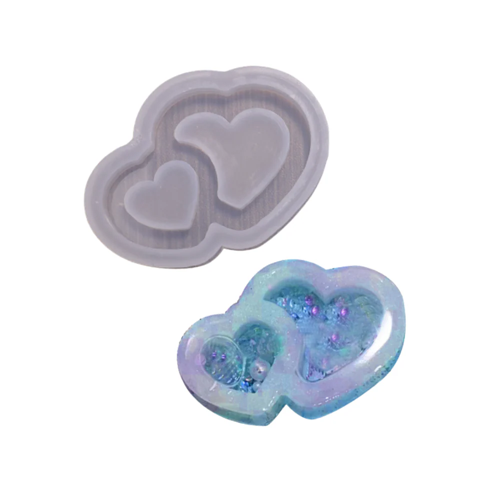 Double Heart Silicone Mold 2 pieces pack - Image 3