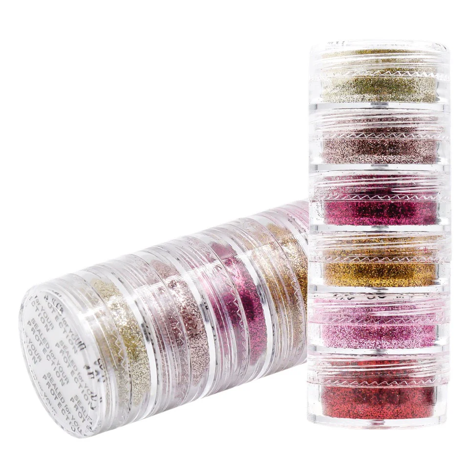 Earth Tone Shiny Glitter Pigment Powder (2 packs) - Image 3