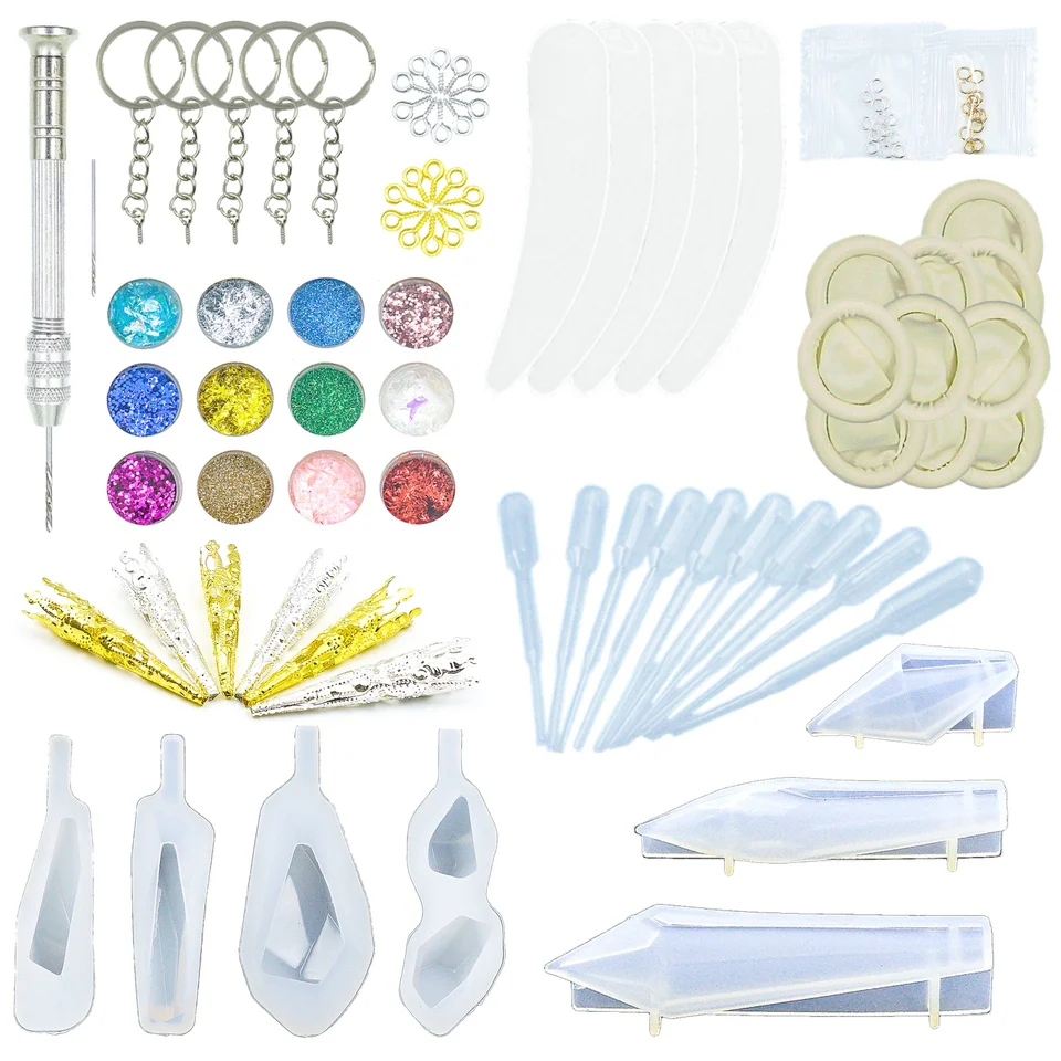 (Clearance) Faceted Gemstones Resin Craft Kit