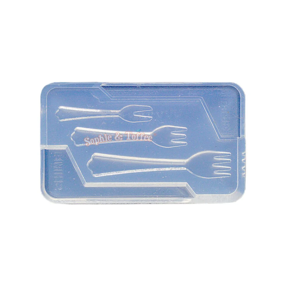 Fork Utensils Clear Silicone Mold