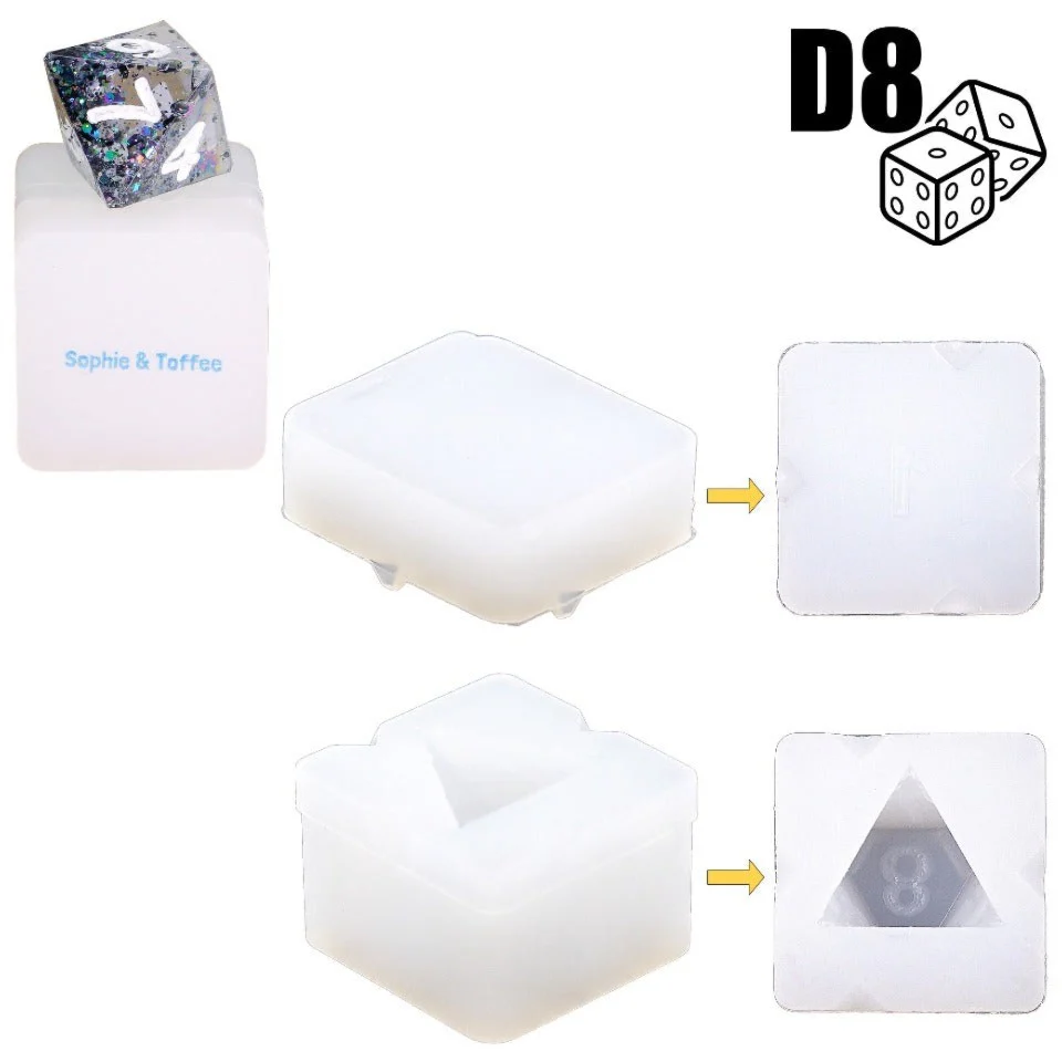 Gamer Polyhedral Dice Silicone Mold Exclusive - Image 10