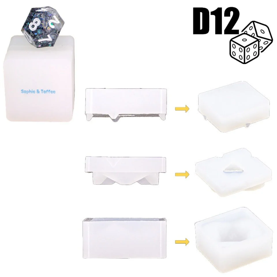Gamer Polyhedral Dice Silicone Mold Exclusive - Image 8