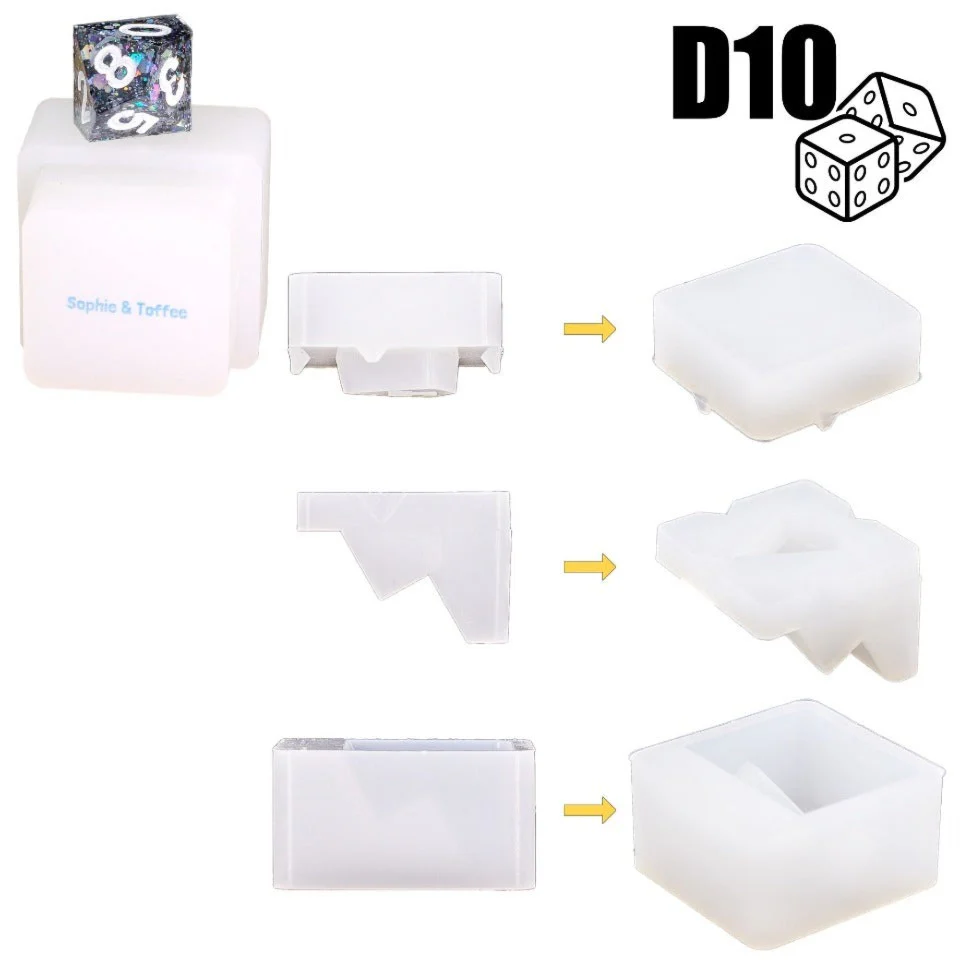 Gamer Polyhedral Dice Silicone Mold Exclusive - Image 9