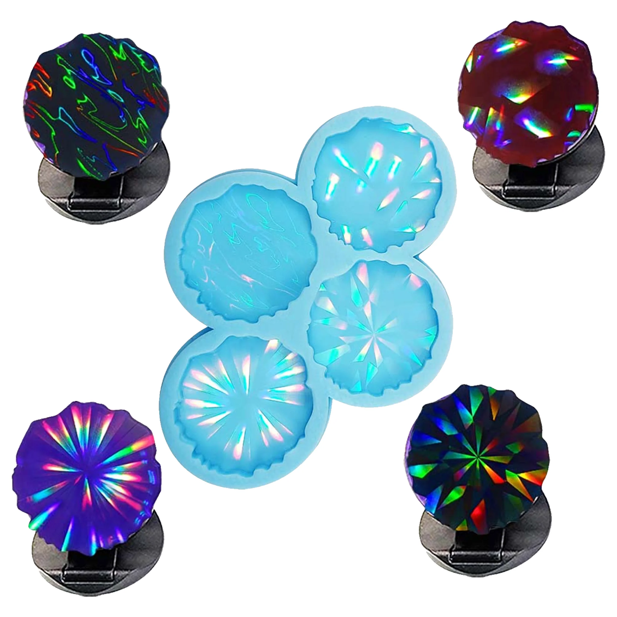 Holographic transfer Geode Holographic Silicone Mold - Image 2