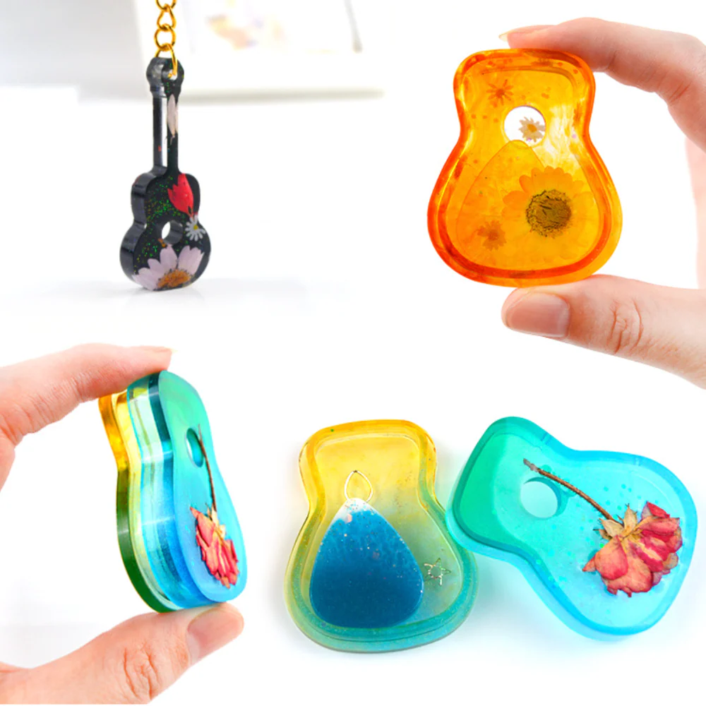 Guitar Charms & Guitar Picks Container Silicone Molds Bundle (3 pieces) - Image 2