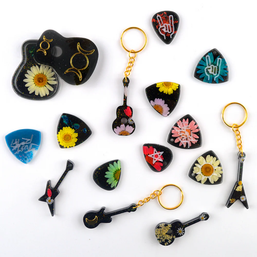Guitar Charms & Guitar Picks Container Silicone Molds Bundle (3 pieces) - Image 5
