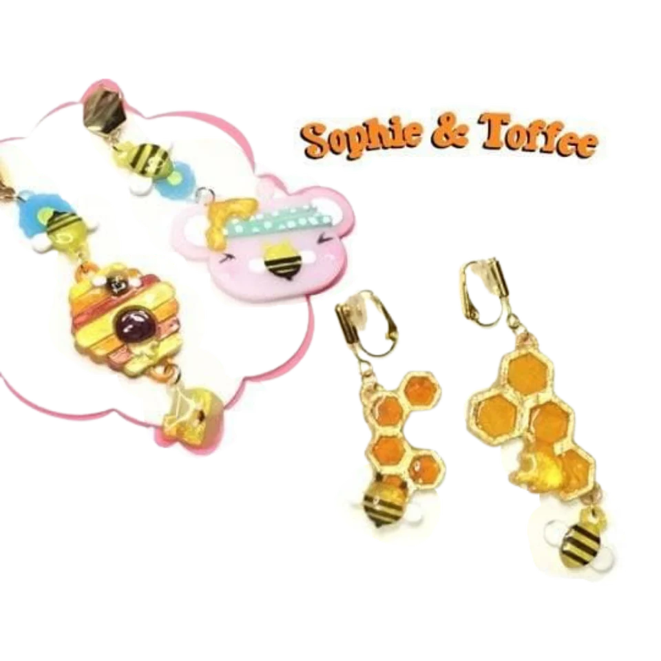 Honeycomb Bee Jewelry Silicone Mold - Image 4
