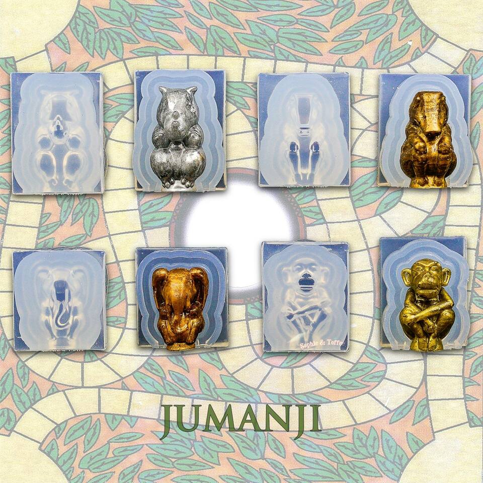 Jumanji Game Tokens Silicone Mold Full set