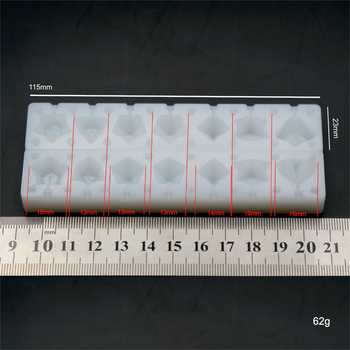 Mini Dice Silicone Mold (Opaque) - Image 6