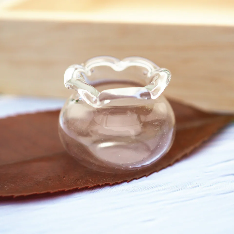 Miniature Glass Fish Bowl (2 pieces)