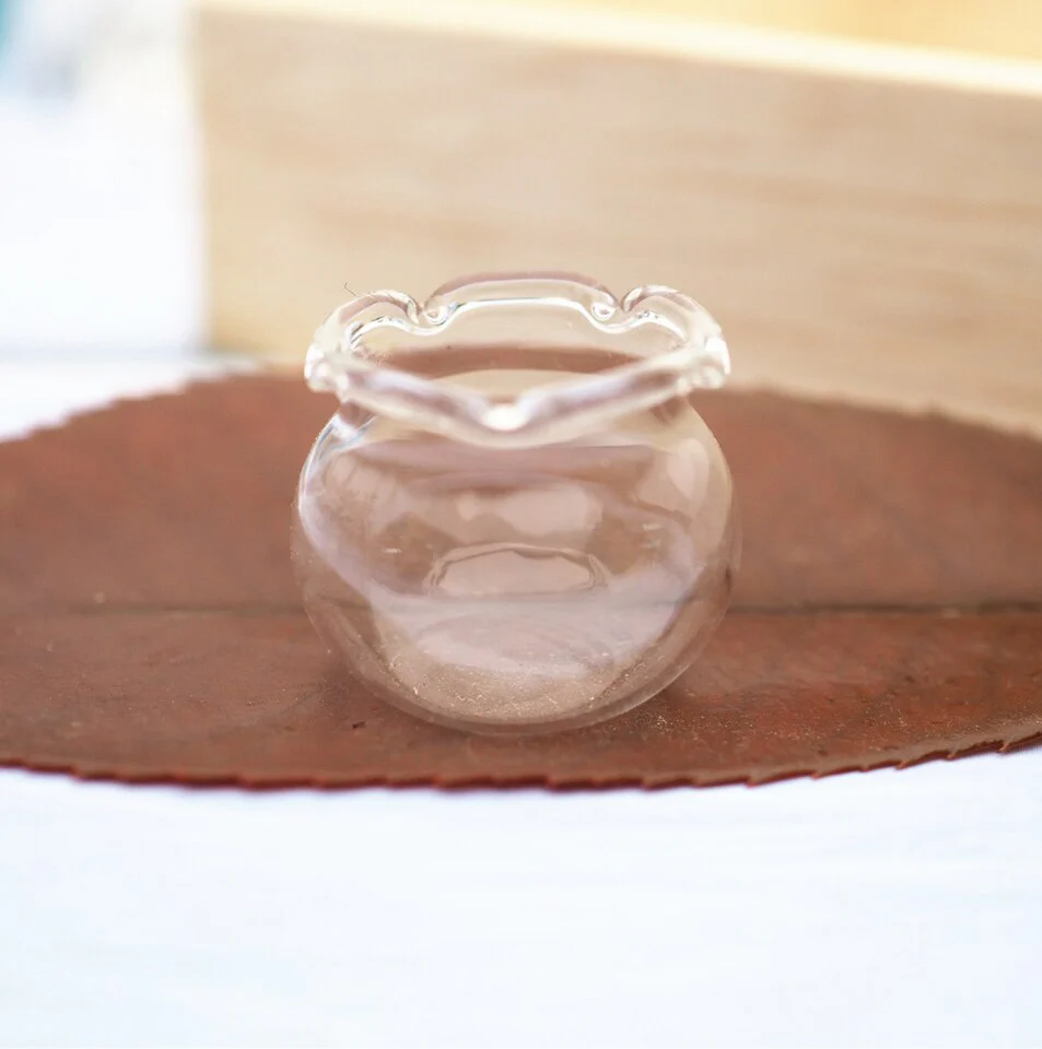 Miniature Glass Fish Bowl (2 pieces) - Image 3
