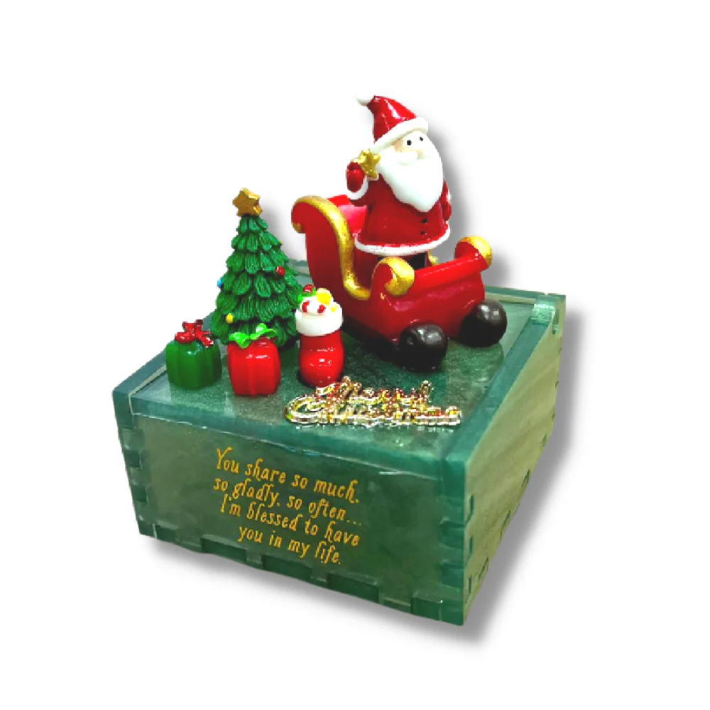 Santa Musical Box Christmas Resin Craft Kit - Image 2
