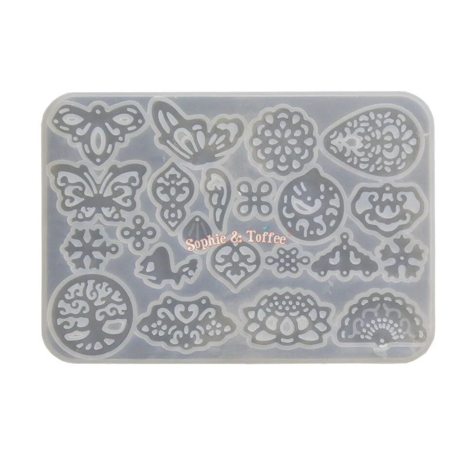 Oriental Earrings & Pendant Silicone Mold
