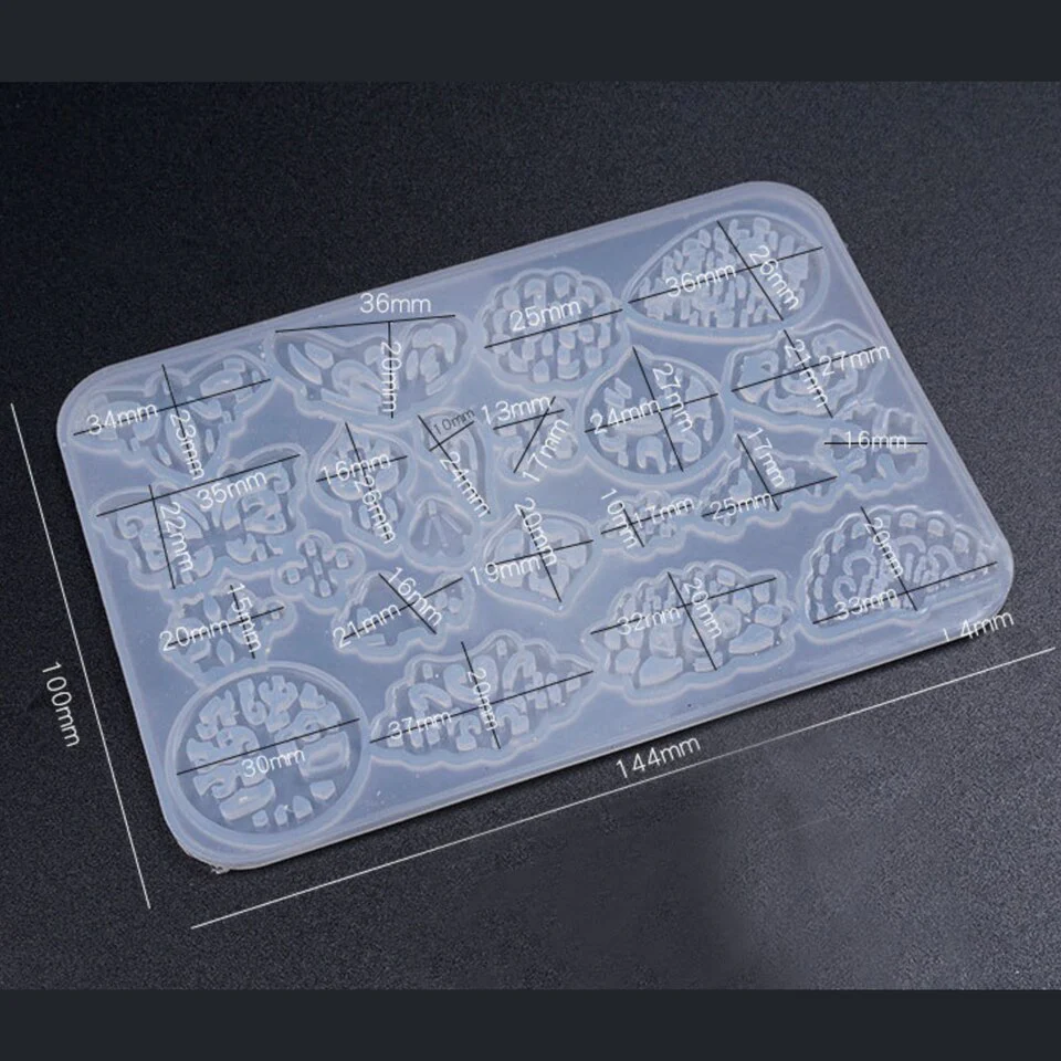 Oriental Earrings & Pendant Silicone Mold - Image 3