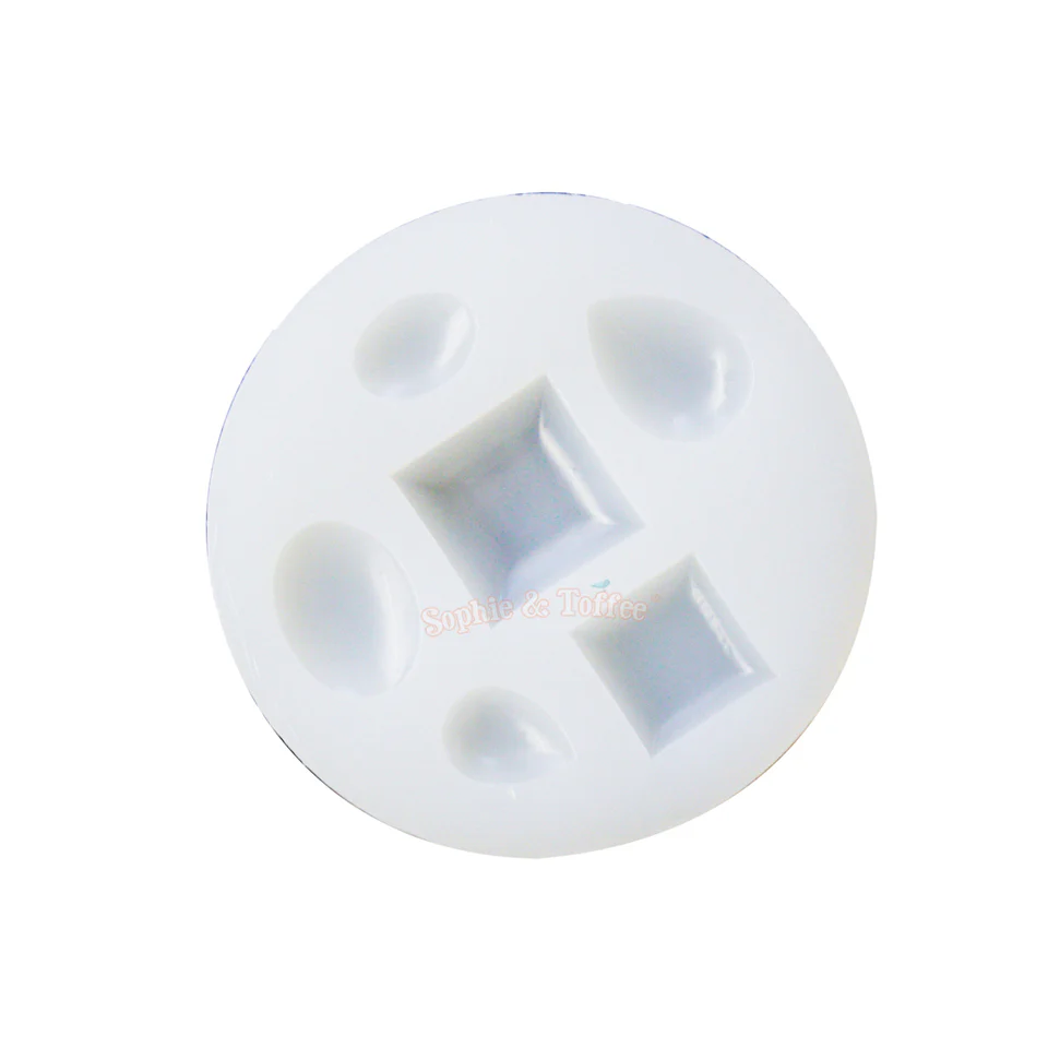 Oval and Teardrop Square Silicone Mold