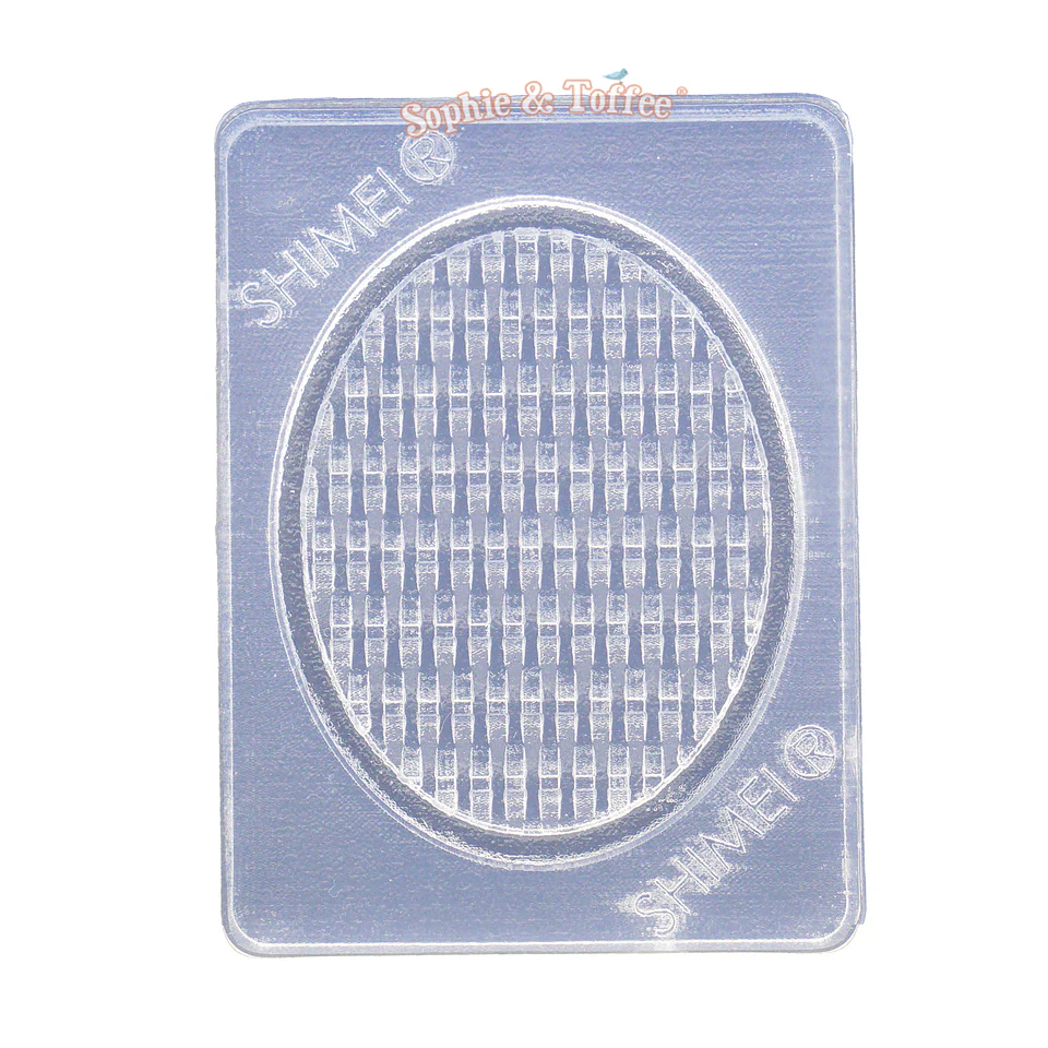 Oval Miniature Basket Tray Silicone Mold