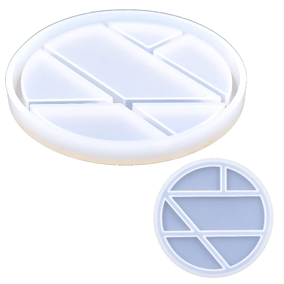 Round Jewelry Trinket Tray Silicone Mold