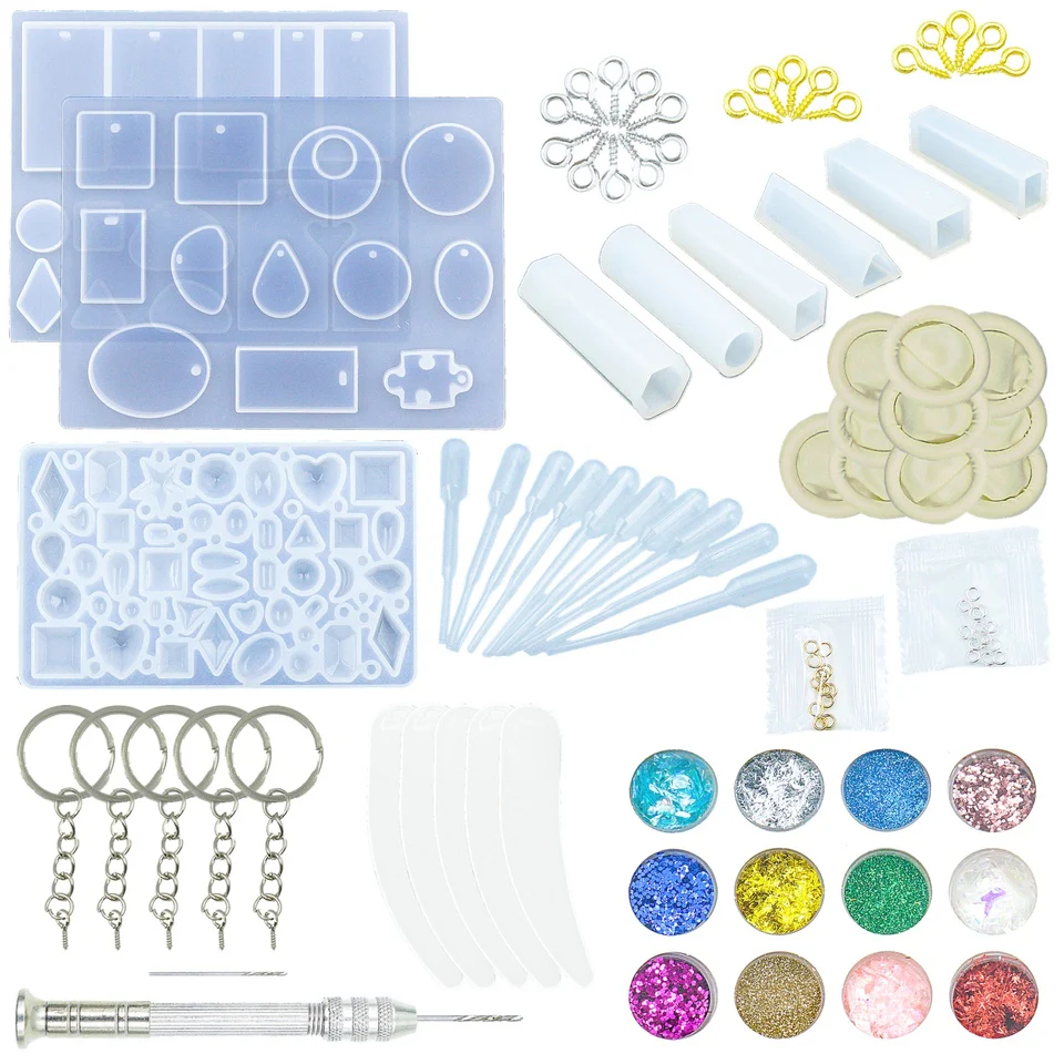 Shapes Key Chains Resin Craft Kit (Clearance)