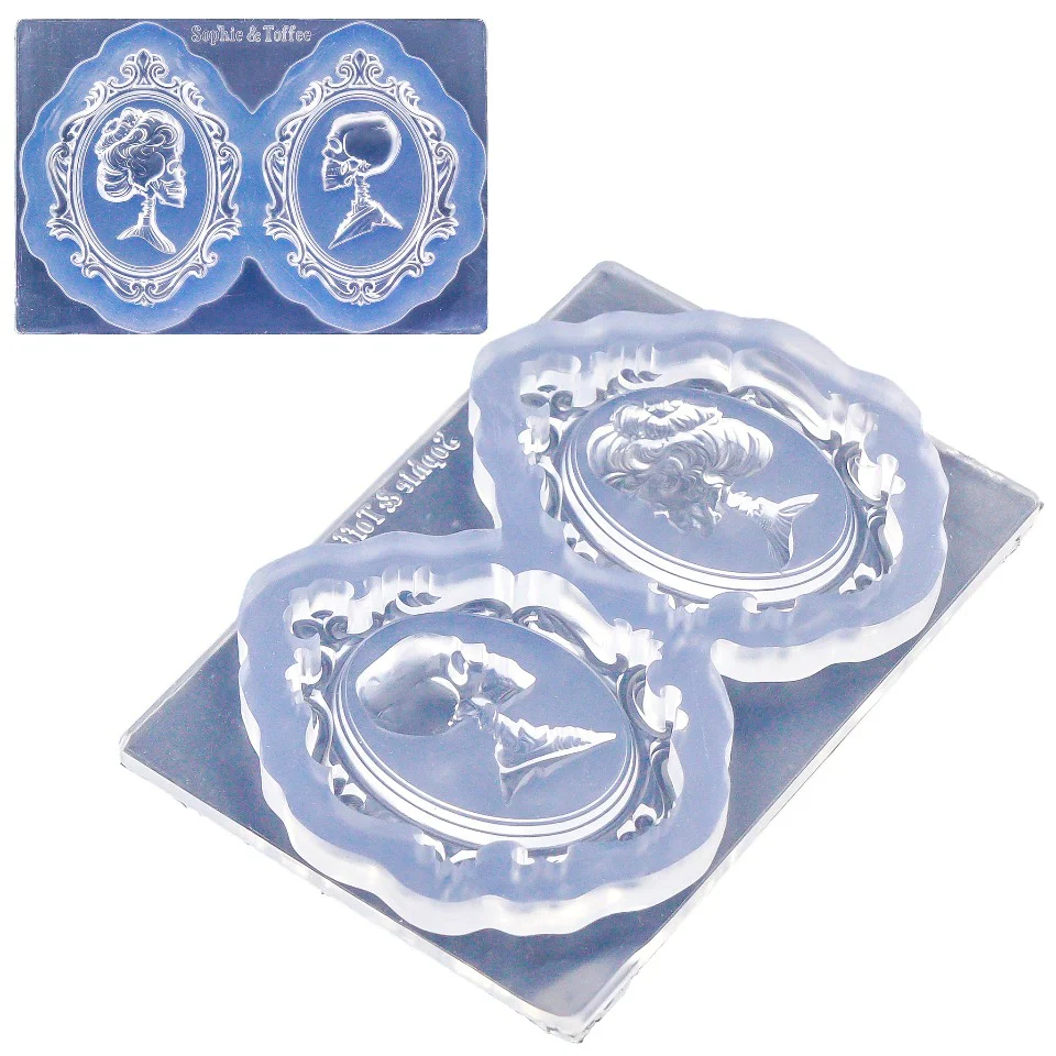 Skeleton Cameo Silicone Mold (2 Cavity) - Image 3