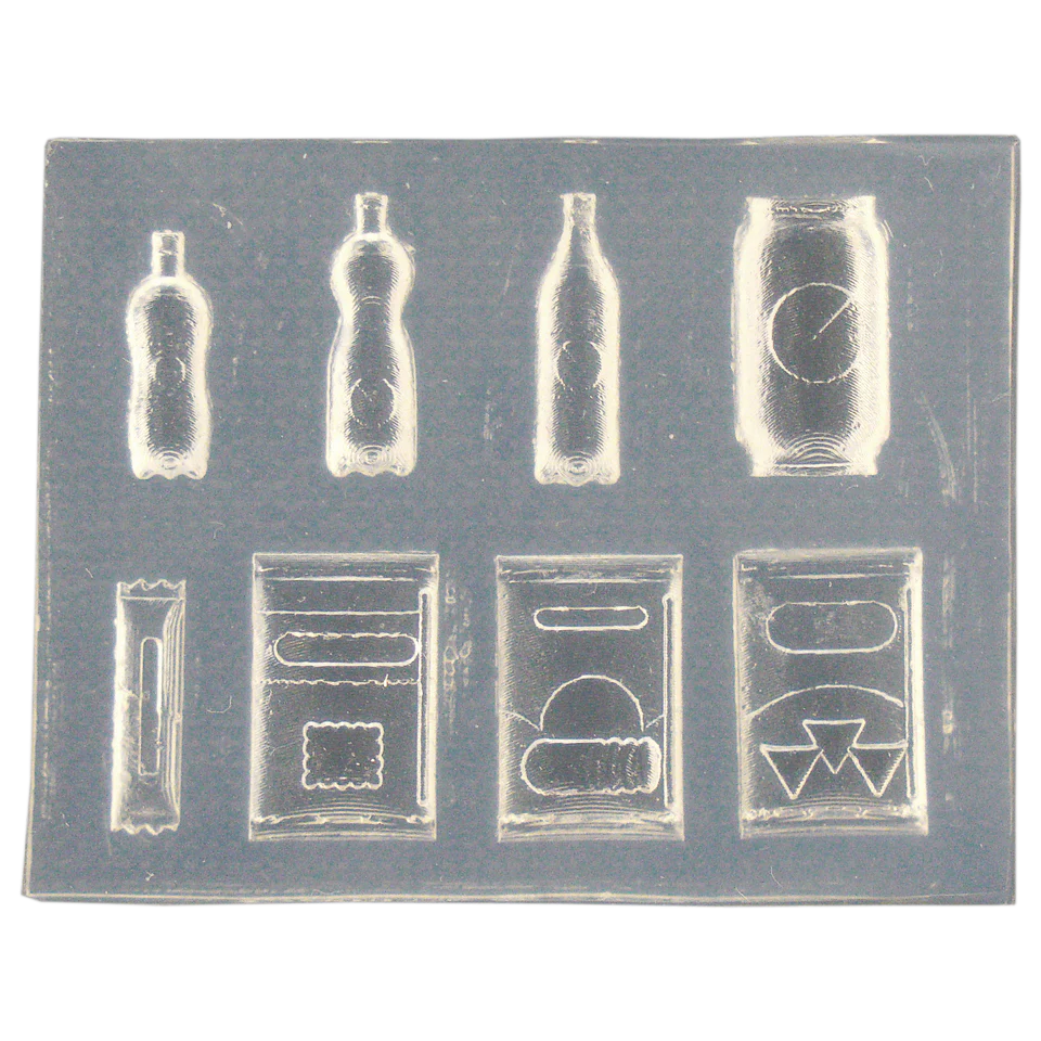 Soda Drinks & Snacks Miniature Silicone Mold
