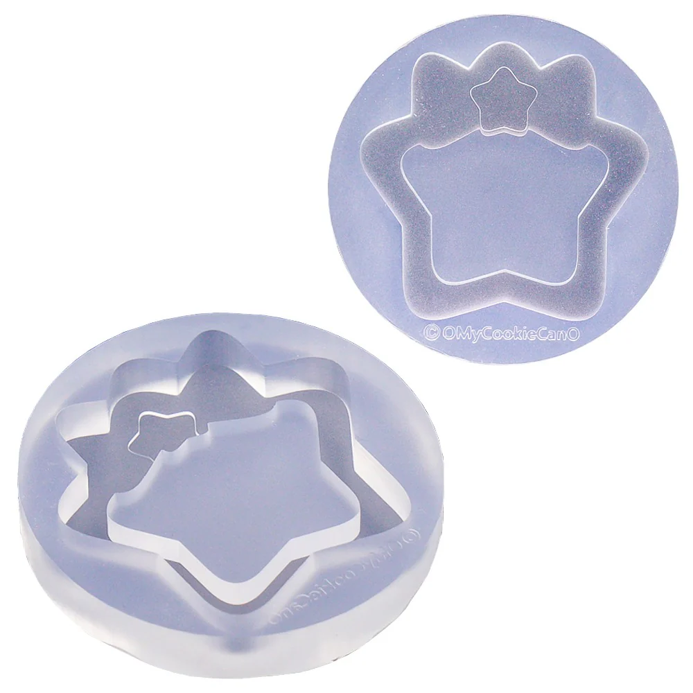 Star Ribbon Shaker Silicone Mold 2 pieces Clearance - Image 2