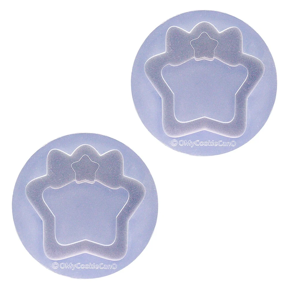Star Ribbon Shaker Silicone Mold 2 pieces Clearance - Image 3