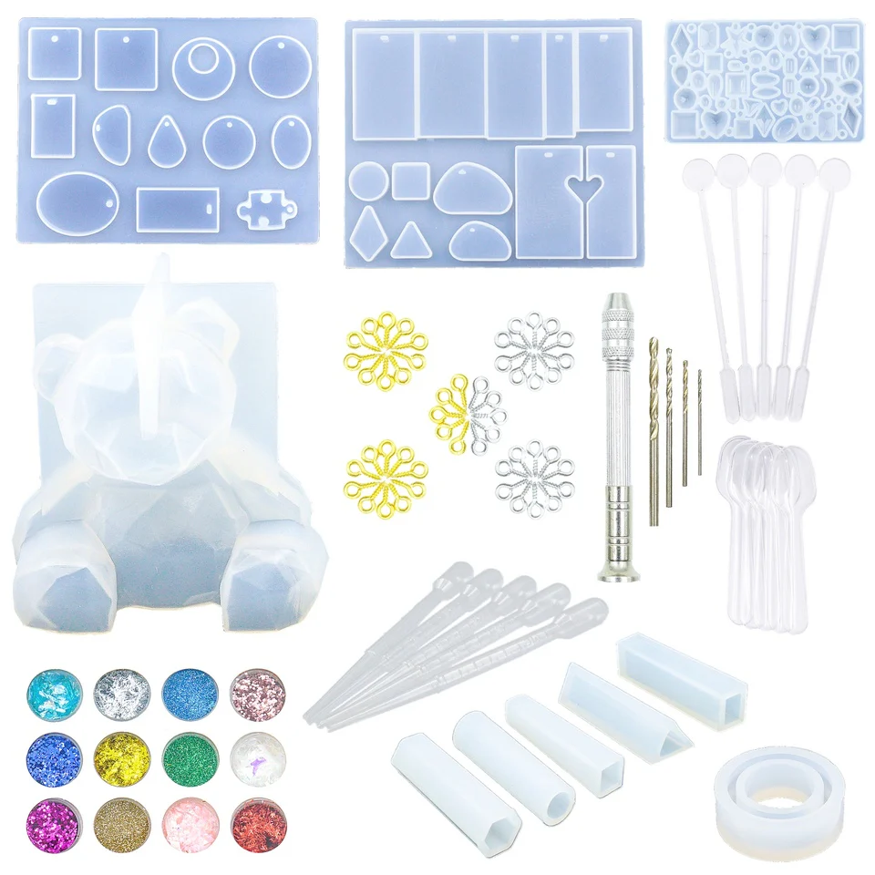Teddy Bear & Jewelry Resin Craft Kit Clearance